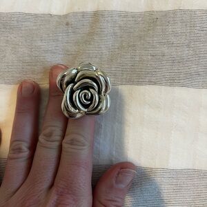Silver Rose Ring